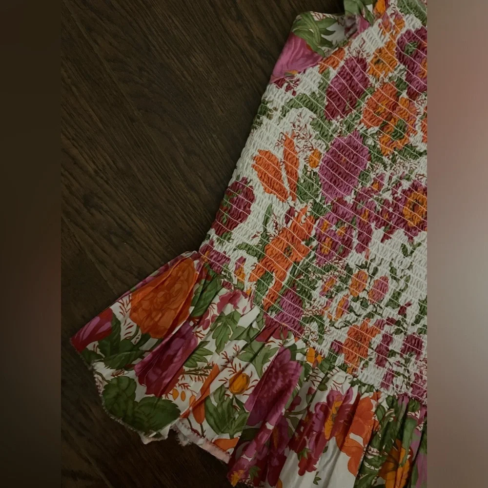 Floral Ruffle Smocked Top - Picture 12 of 13